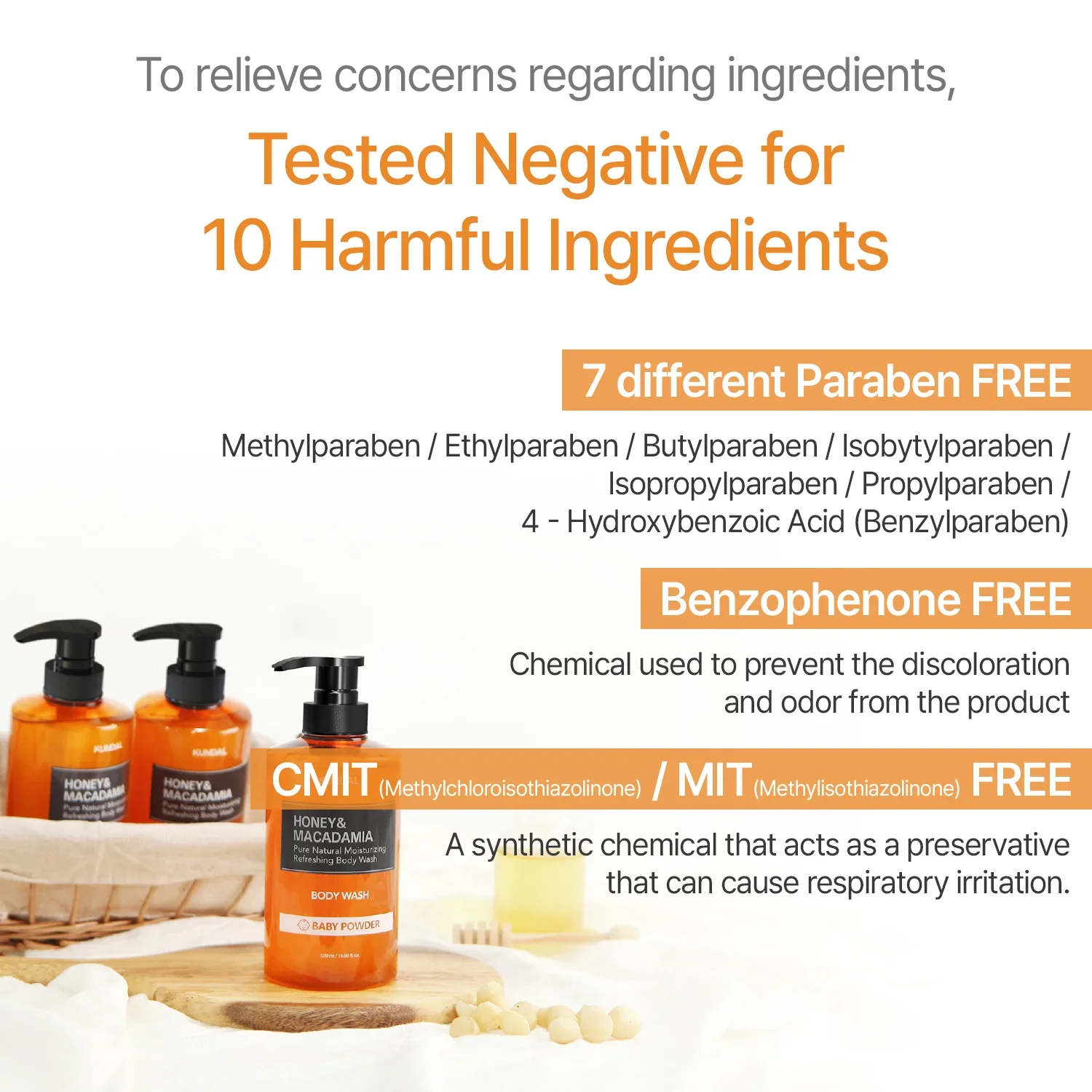 Honey & Macadamia Pure Body Wash White Musk - Image 6